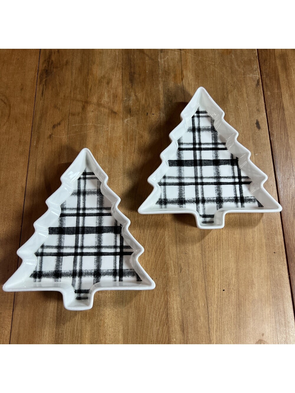 Tree Shape Snack Plate By Robert Stanley, Set Of 2 New - Picture 1 of 6